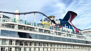 Carnival Mardi Gras roller coaster #carnivalmardigras