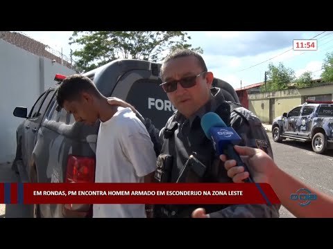 Em rondas, PM encontra homem armado em esconderijo na zona leste 16 11 2022
