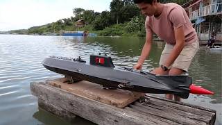 Man Builds RC SUBMARINE From Scratch With FIBERGLASS | Start To Finish by @jufri_88