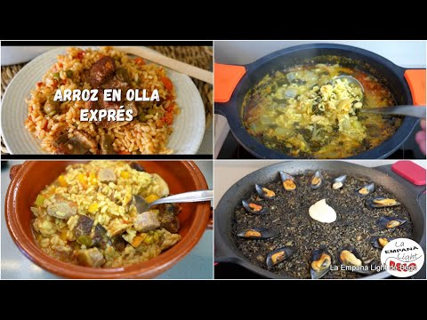 4 Arroces para todos los gustos. Recetas fáciles de hacer Explicadas paso a paso