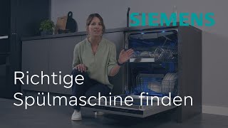 Finde die richtige Geschirrspülmaschine | Siemens Geschirrspüler