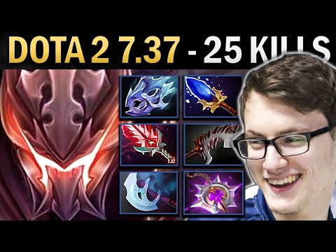 Spectre Gameplay Miracle with 25 Kills and Moon Shard - Dota 7.38