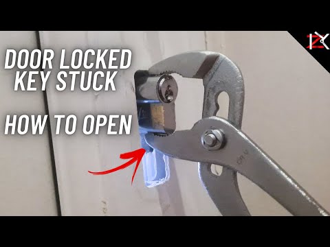 DOOR LOCKED - Key Stuck In Door Keyhole - How To Snap OFF Door Cylinder - NO Allen Key Needed