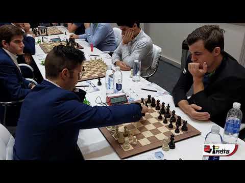 Italy no.1 Daniele Vocaturo vs World no.1 Magnus Carlsen | 44th Chess Olympiad Round 3