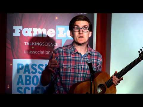 Guitar playing maths teacher Kyle Evans becomes Oxford’s FameLab UK finalist!