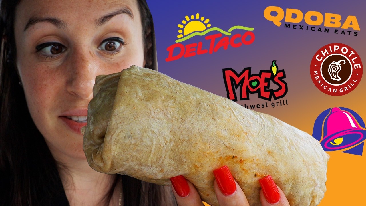 Ranking EVERY Chain Burrito BEST TO WORST  🌯 Chipotle vs Moe's vs Taco Bell vs QDOBA vs Del Taco
