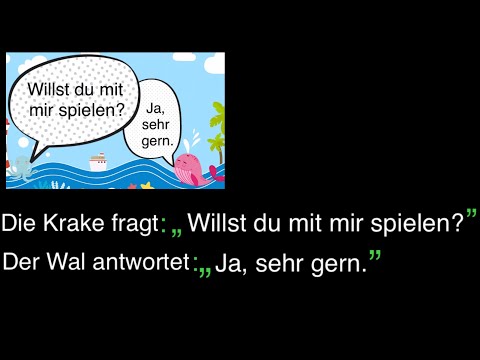 Einführung Wörtliche Rede Nr 1 , vorangestellter Begleitsatz
