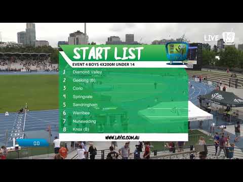 Boys U14 4 x 200m Heat 2 - 2018 SUBWAY State Relay Championships // LAVicTV