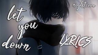 Nightcore - Let You Down