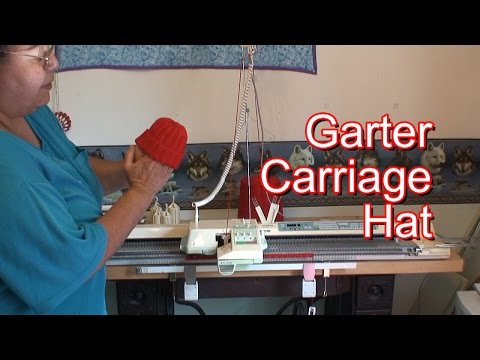 Making a rib hat with the brother Garter Carriage
