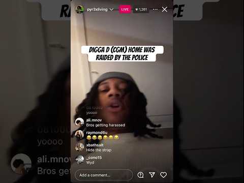 Digga D (CGM) Home Gets Raided By The Police Early Hours Of The Morning #DiggaD