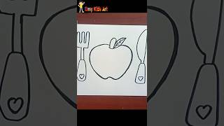 Apple coloring for kids #appledrawing #shorts #viral #trending #tiktok #easydrawing #viralshort