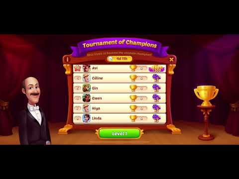 (Homescapes) level 12600 + my first time making it to tournament of champions!