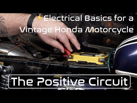 Understand the Positive Circuit on a Vintage Honda Motorcycle