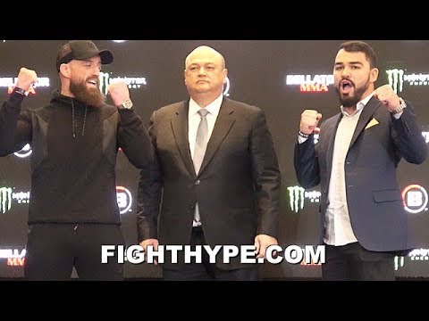 PETER QUEALLY & PATRICKY PITBULL GET LOUD & TRADE WORDS DURING FIRED UP FACE OFF