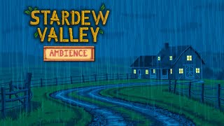Stardew Valley Rainstorm Ambience | Relaxing Soundtrack (10 Hours)