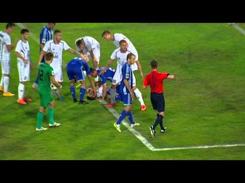 Ouch! Danilo Silva sent off for flying kick challenge