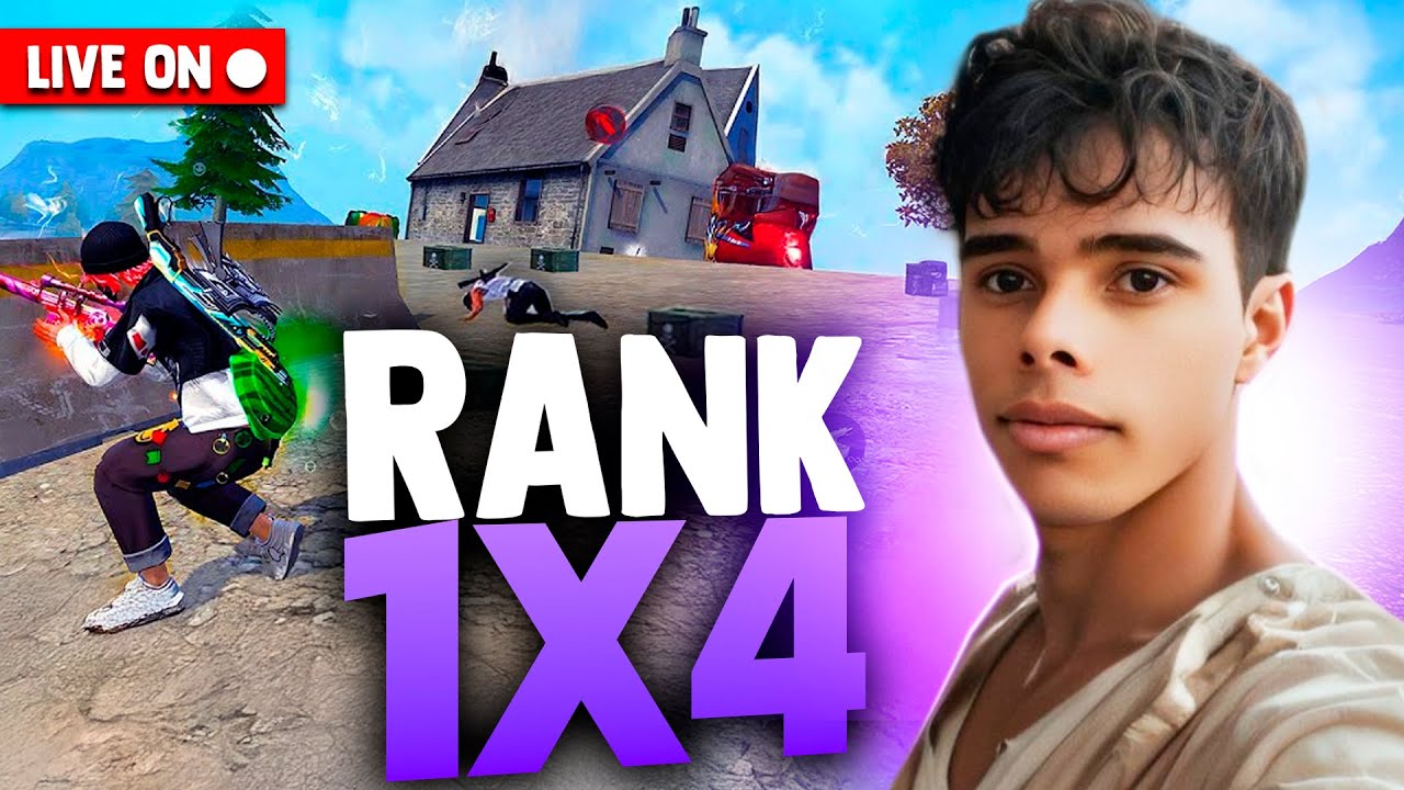 JOGANDO SOLO VS SQUAD NA RANQUEADA?! E ESSA SENSI? FREEFIRE