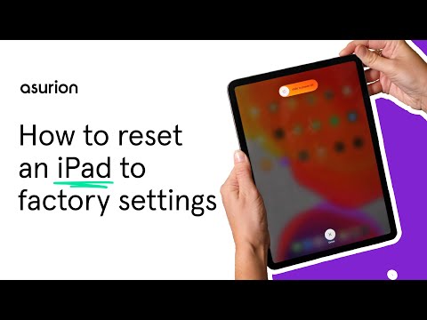 how to factory reset ipad