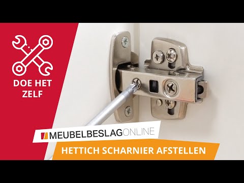 Video: Hoe stel je een Hettich scharnier af? - Meubelbeslag Online