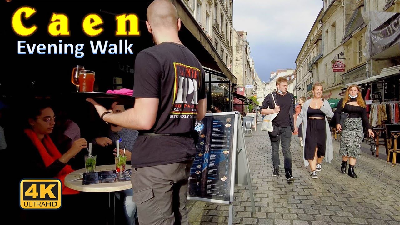 Immersive street-level walking tour through Caen Memorial, France, showcasing authentic urban landscapes, local architecture, and the vibrant atmosphere of the city's neighborhoods