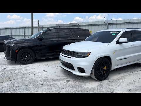 Recupero di Cadillac Escalade e Jeep Trackhawk rubate dalla compagnia assicurativa presso Copart ...