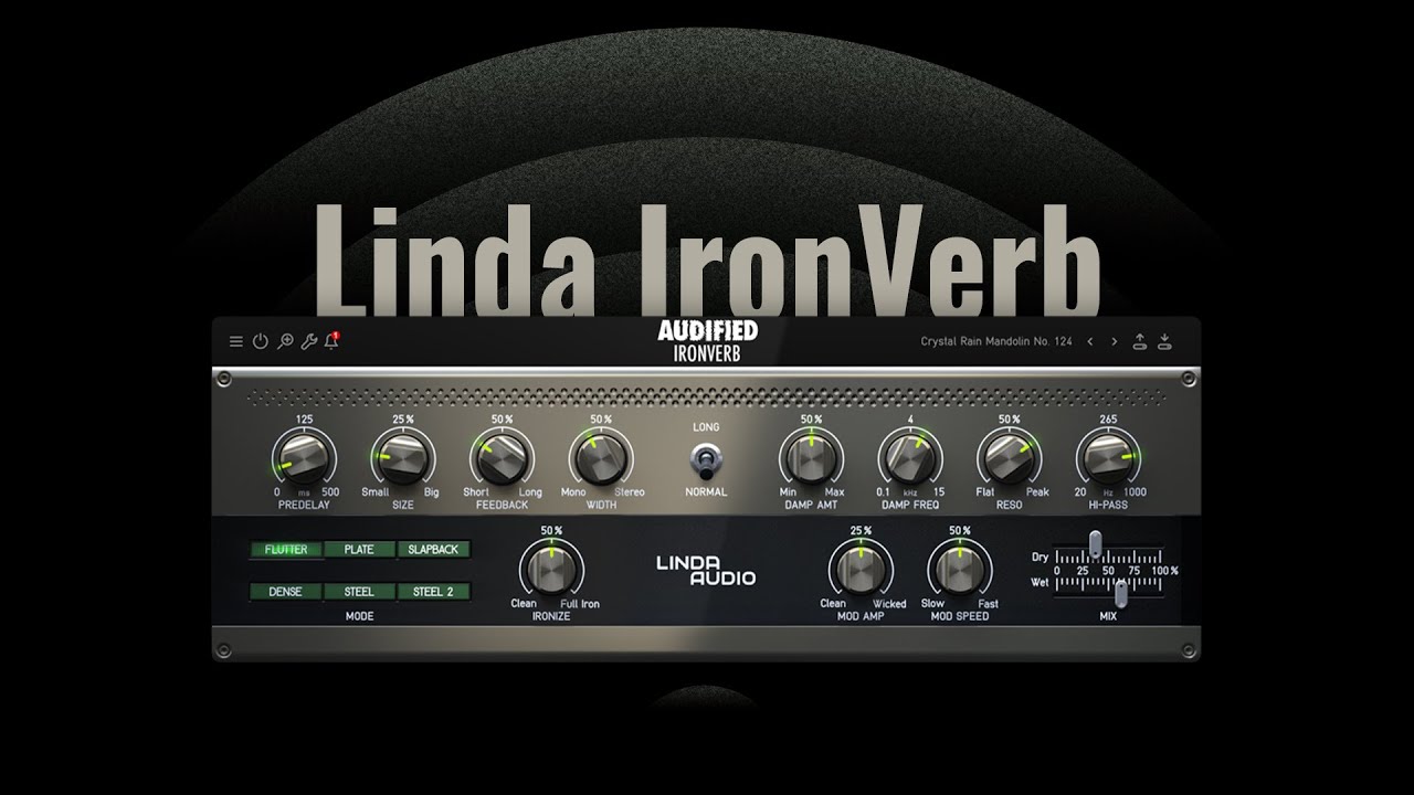 Linda IronVerb | Algorithmic Reverb | Audified feat. Linda Audio - YouTube