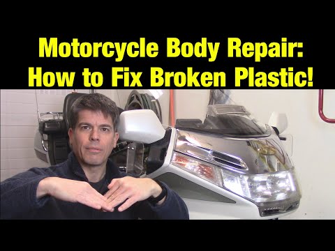 How to repair cracked and broken plastic on your motorcycle bodywork
