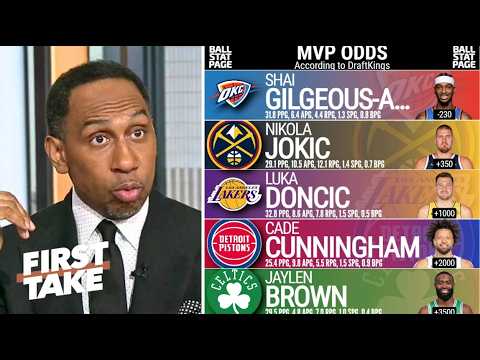 FIRST TAKE | "MVP will comedown to SGA or Jaylen Brown" - Stephen A. reveals his NBA MVP this season