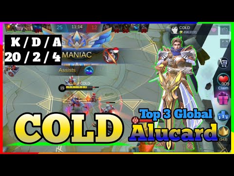 2X RIP SAVAGE,2X MANIAC!!,Gameplay by COLD TOP 3 GLOBAL ALUCARD