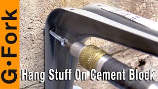 You Can Install Shelf Brackets On Cement Block