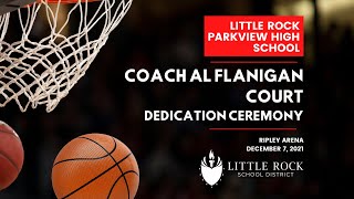 LR Parkview Gym Floor Dedication honoring Coach Al Flanigan