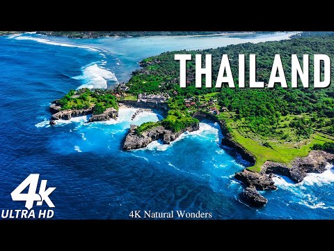 FLYING OVER THAILAND 4K UHD - Relaxing Music Along With Beautiful Nature Videos - 4K Video HD