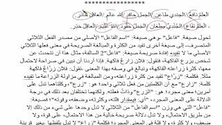 15) الشرح المطول للأمثلة المختلفة / صيغ المبالغة image