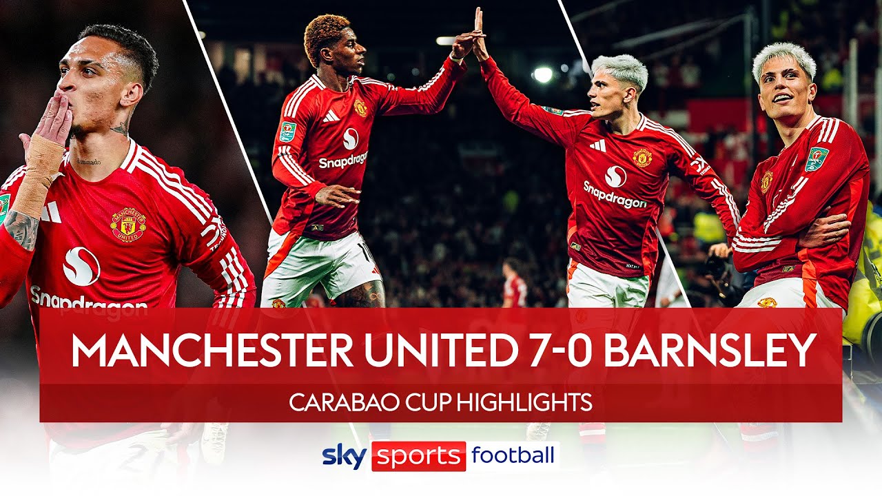Man United run RIOT at Old Trafford 😱🔥 | Manchester United 7-0 Barnsley | Carabao Cup Highlights