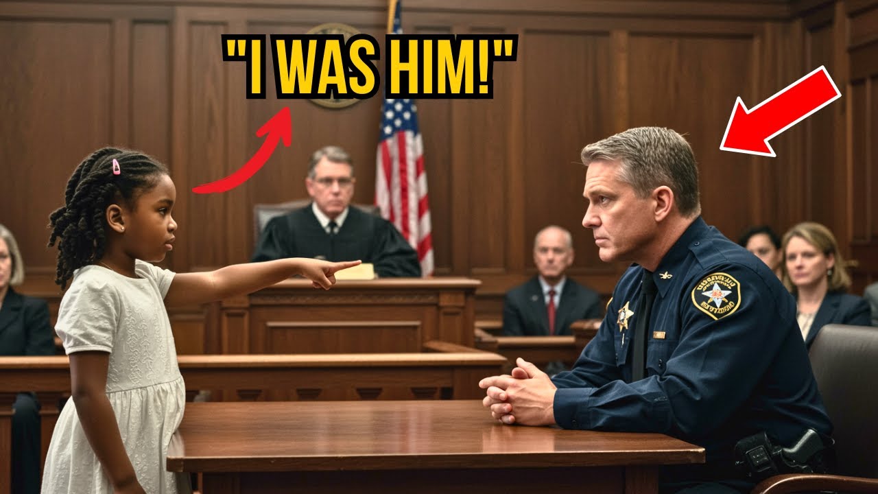Black Little Girl Points at a Police Officer in Court, What She Says Stuns Everyone.