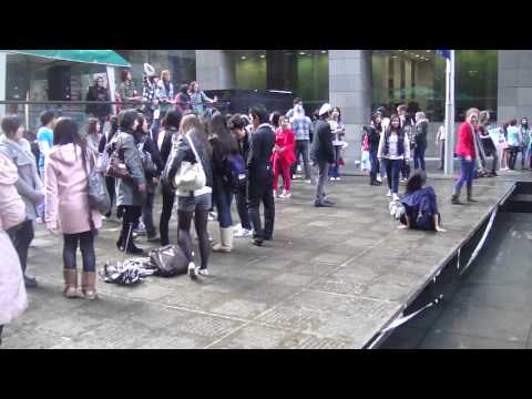 SM Town Fan Gathering/Flash Mob at Martin Place Sydney
