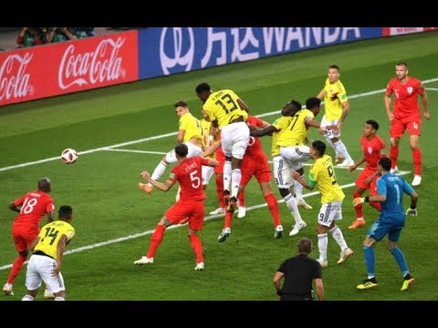 Yerry Mina 93' GOAL! Colombia 1-1 England | 03/07/2016 #WorldCup