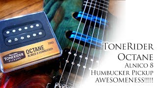 Video thumbnail for Tonerider Octane Alnico 8 Humbucker Pickup Awesomeness!!! With Soundclips by Jay Guitar
