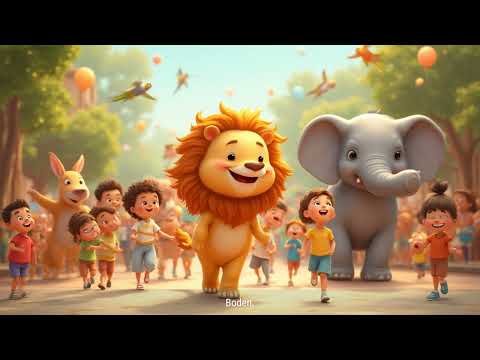 Tierparade! 🦁🐘🦘🦜 Lustiges Kinderlied zum Mitmarschieren & Tanzen!