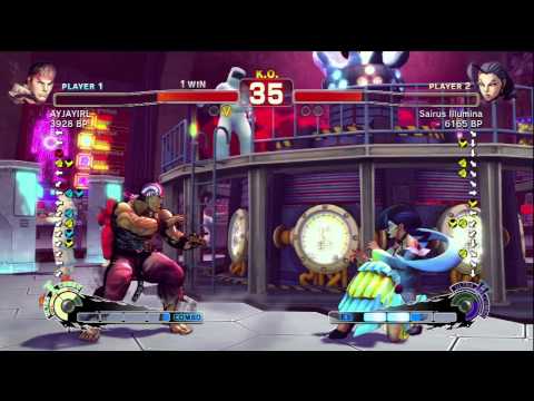 Ayjays Online Tournament SSF4 Ayjayirl Ryu vs Sairus Rose pt 5