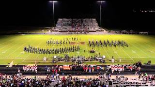 preview picture of video 'Dawson High School Eagle Marching Band and Catalyst Color Guard - September 5, 2014'