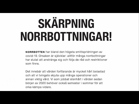 Skärpning Norrbottningar! Störst smittspridning i Europa - Nyhetsmorgon (TV4)