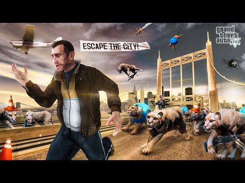 Can Niko Cross GTA 5's Liberty City When It’s Overrun By Cougars?