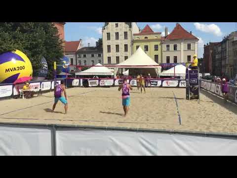 Andrys Team vs Malec/Kądzioła Plaża Gotyku 2018 - ostatnie piłki