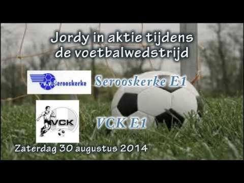 Jordy in actie tijdens 1e wedstrijd bij Serooskerke E1