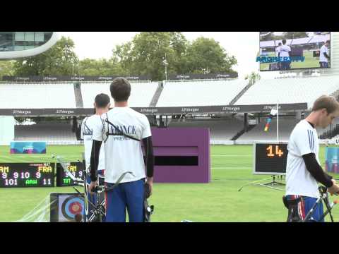 France v Chinese Taipei – recurve men’s team quarterfinal | London 2012 Olympic Test Event