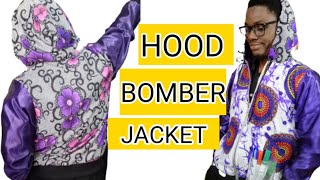 How To Cut and Sew Bomber Jacket with Hood and Welt Pocket (Cutting)