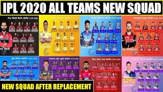 IPL 2020 : All Teams Confirmed Squad | Final Squad of All Team for IPL 2020 | IPL Final Team Squad |