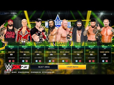 WWE 2K23 My First Ever Gameplay - WWE 2K23 Roman Reigns John Cena Brock Lesnar Gameplay #wwe2k23